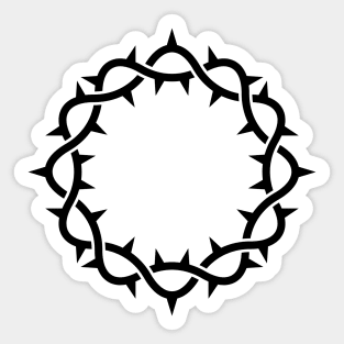 Crown of thorns of the Lord and Savior Jesus Christ. Sticker